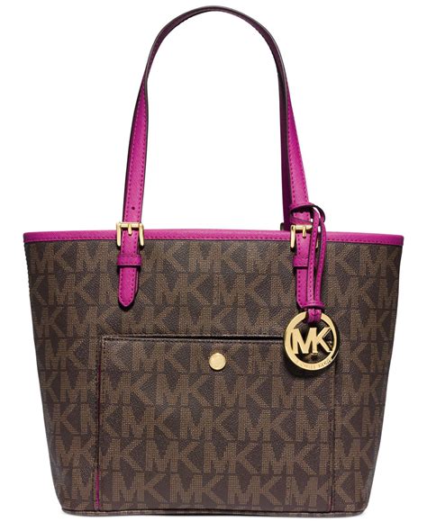 jet set medium logo pocket tote bag|michael kors jet set totes.